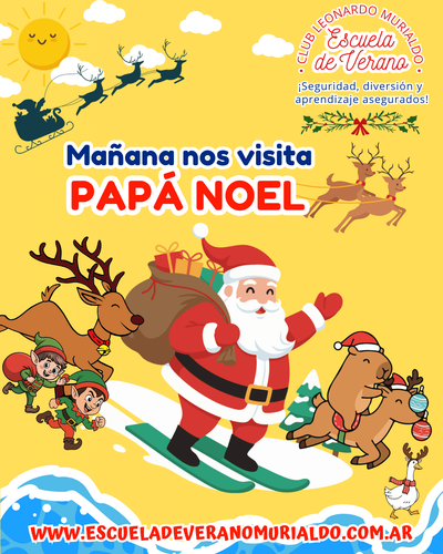 Mañana nos visita Papá Noel